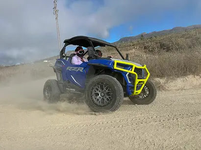 Buggy tour on Mount Teide in Tenerife driving through volcanic landscapes