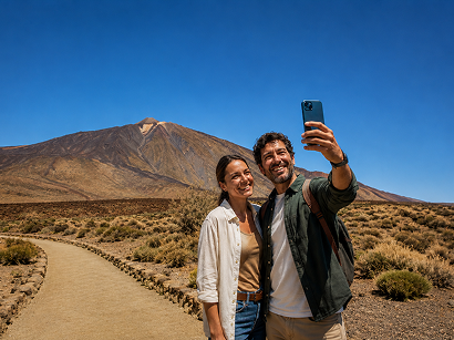 Island tour through Teide National Park Tenerife with volcanic landscapes