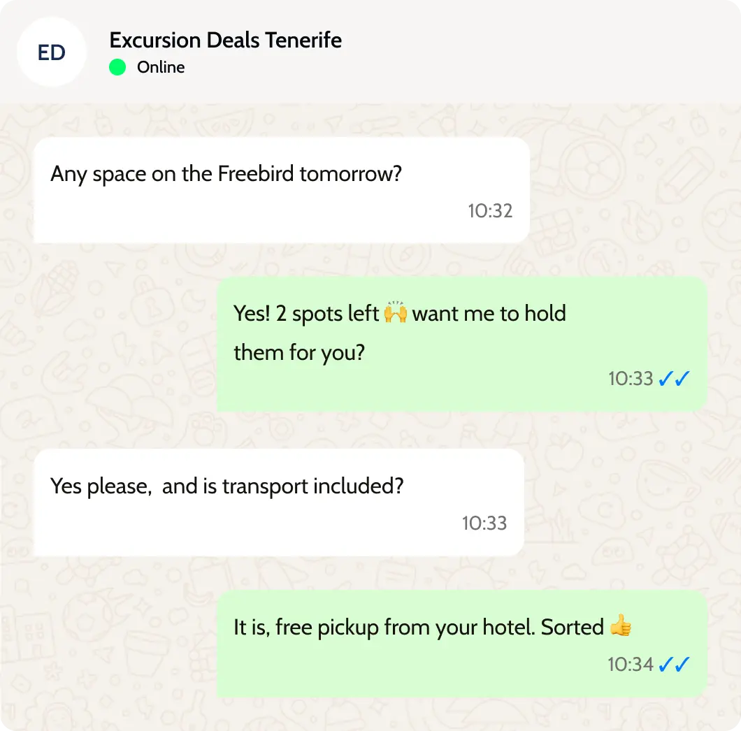 WhatsApp Card Container