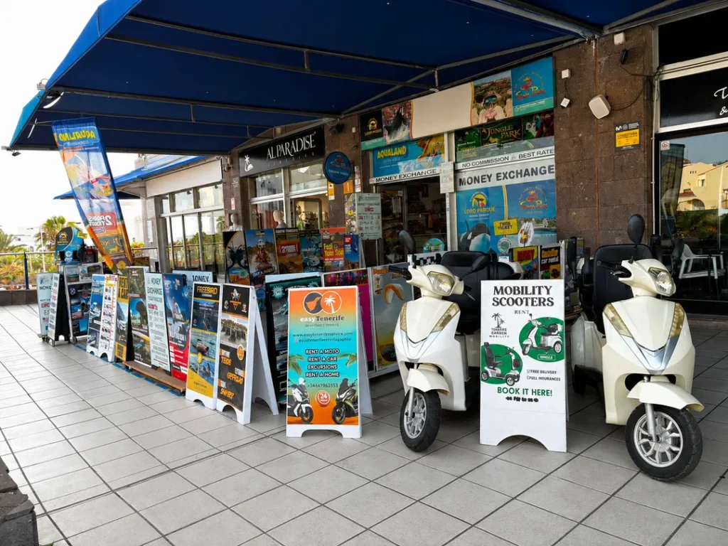Inside the Best Deals Tenerife shop in the heart of Costa Adeje, Tenerife